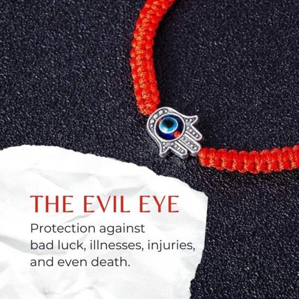 Hamsa Hand Red String Bracelet - Evil Eye Protection - Image 2