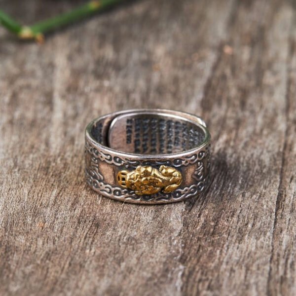 Feng Shui Pixiu Mantra Ring - Wealth & Protection - Image 9